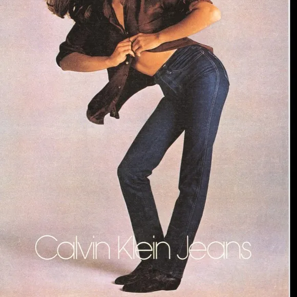 - Calvin Klein denim blue jeans pants capris Pinup nwt Y2K vintage classic sexy