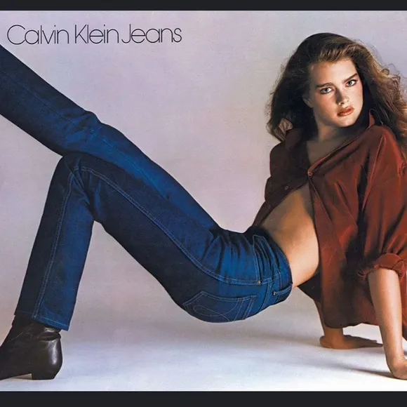 - Calvin Klein denim blue jeans pants capris Pinup nwt Y2K vintage classic sexy
