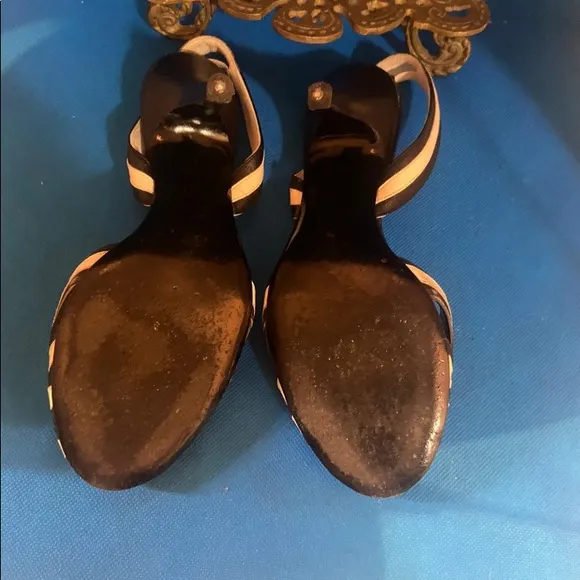 👠 Chanel slingback pumps 34.5C Lanyard on the back CHANEL logo timeless Heel