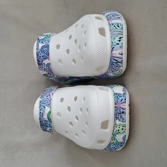 🆕️ CROCS Classic Crush Butterfly Comfort Platform Clogs WOMEN'S SIZE: 11