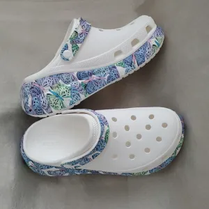 🆕️ CROCS Classic Crush Butterfly Comfort Platform Clogs WOMEN'S SIZE: 11