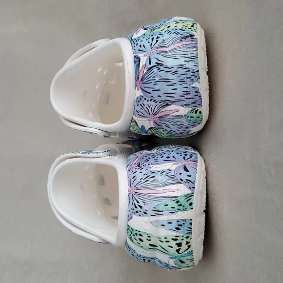 🆕️ CROCS Classic Crush Butterfly Comfort Platform Clogs WOMEN'S SIZE: 11