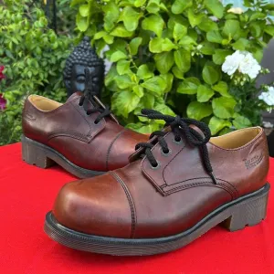 🏴󠁧󠁢󠁥󠁮󠁧󠁿 Dr. Martens MIE Vintage Cap Toe Platform Oxfords UK 7