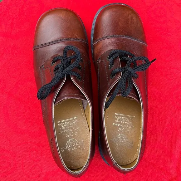 🏴󠁧󠁢󠁥󠁮󠁧󠁿 Dr. Martens MIE Vintage Cap Toe Platform Oxfords UK 7