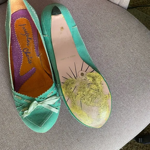 💙 Irregular Choice Low Wedge Kitten Heels – Size 40 – Deep Aqua 💙