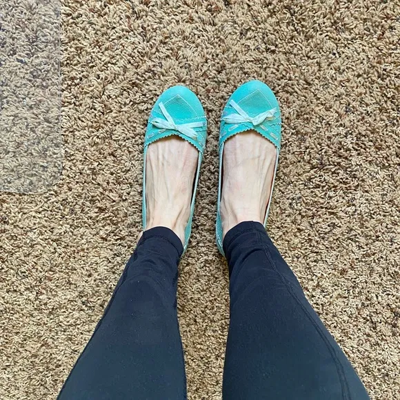 💙 Irregular Choice Low Wedge Kitten Heels – Size 40 – Deep Aqua 💙