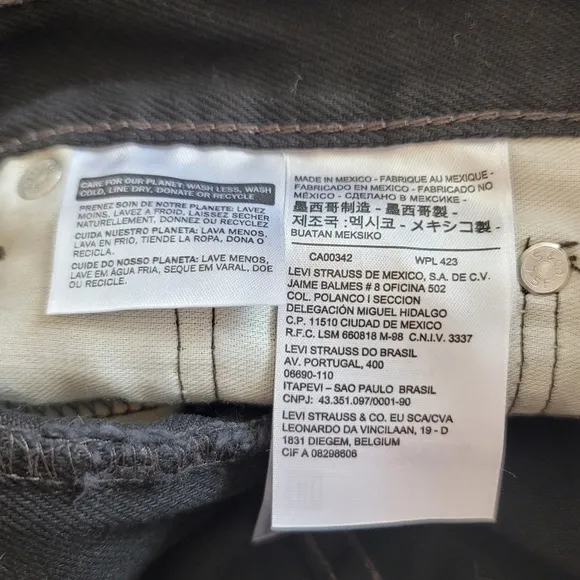 🆕️ Levi's 505 Straight Regular Fit Jeans in Black - 29x32