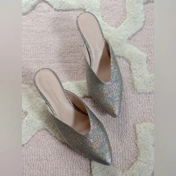 🍭 LOEFFLER RANDALL JUNO METALLIC RAINBOW MULES​