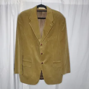 ♡ Vintage Chaps Ralph Lauren Camel Corduroy Buttoned Jacket Size 44R