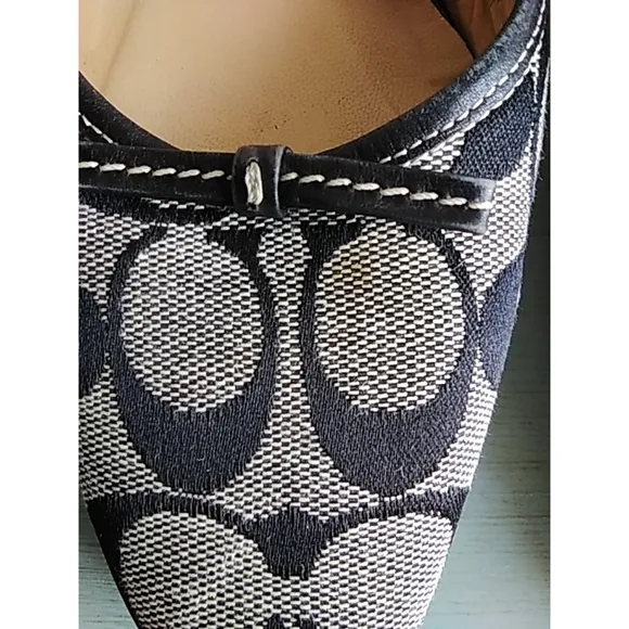 😍 Women's Coach Mules Size 8 Black and Gray