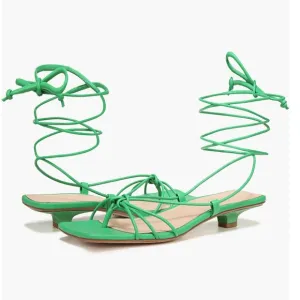 1 hour sale. Veronica Beard, green, leather kitten heels, GORGEOUS