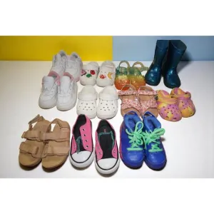 11 Pair Toddler Shoe Bundle Size 6C – Jordan 6, Nike, Crocs, Converse,