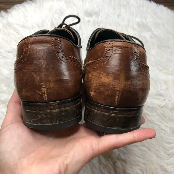 1990’s To Boot New York “Capote” Cap toe Oxfords Brogues Cognac Brown