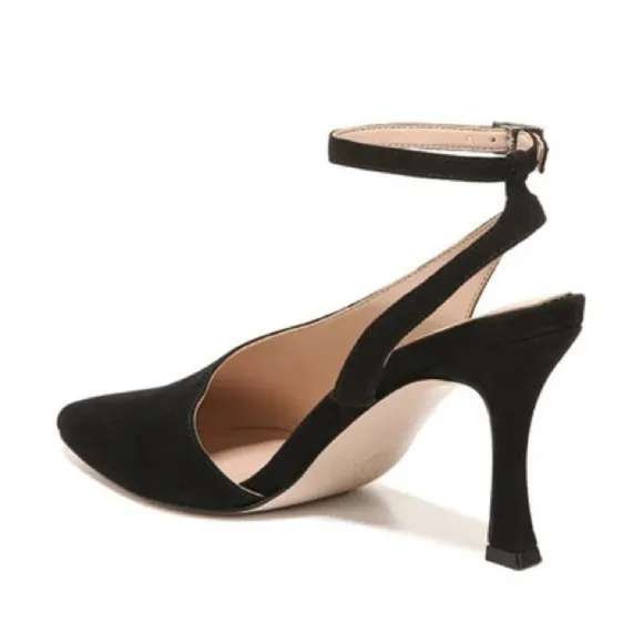 27 EDIT NATURALIZER Adelice Half D'orsay Pump In Black Suede (WIDE)