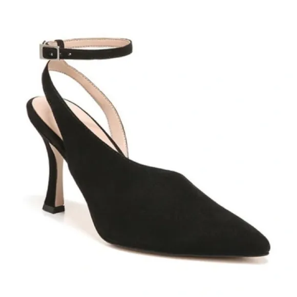 27 EDIT NATURALIZER Adelice Half D'orsay Pump In Black Suede (WIDE)