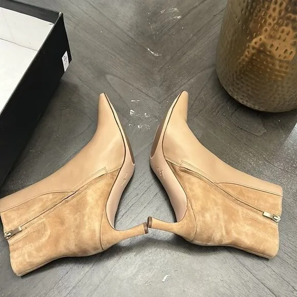 27 EDIT NATURALIZER   Florentine Bootie In Bamboo Tan Leather