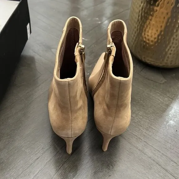 27 EDIT NATURALIZER   Florentine Bootie In Bamboo Tan Leather