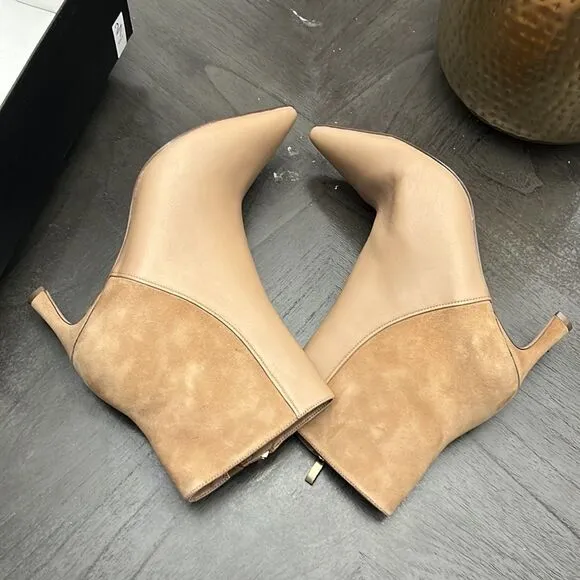 27 EDIT NATURALIZER   Florentine Bootie In Bamboo Tan Leather