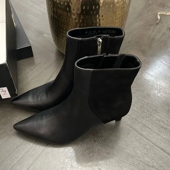 27 EDIT Naturalizer Florentine Bootie in Black Leather