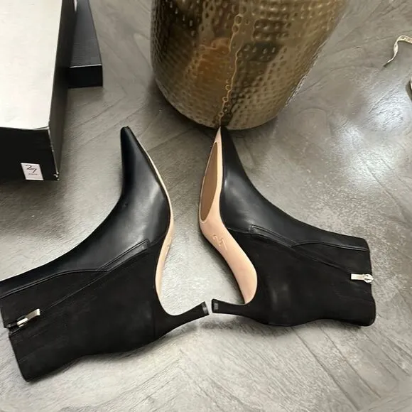 27 EDIT Naturalizer Florentine Bootie in Black Leather
