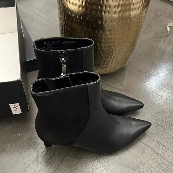 27 EDIT Naturalizer Florentine Bootie in Black Leather