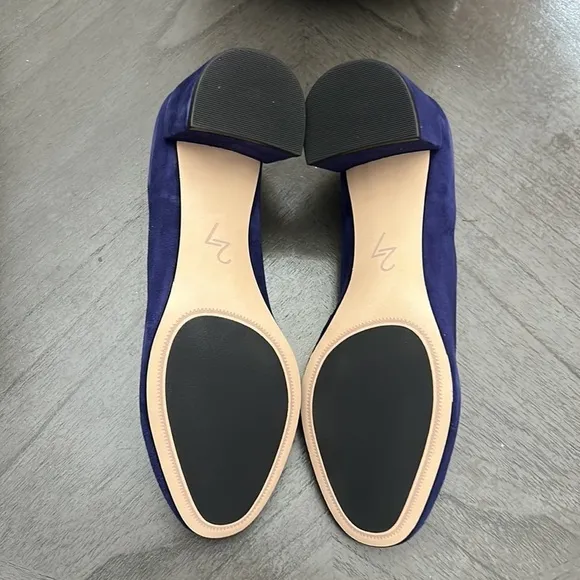 27 EDIT Naturalizer Rebecca Suede Block Heel Pumps (Wide)