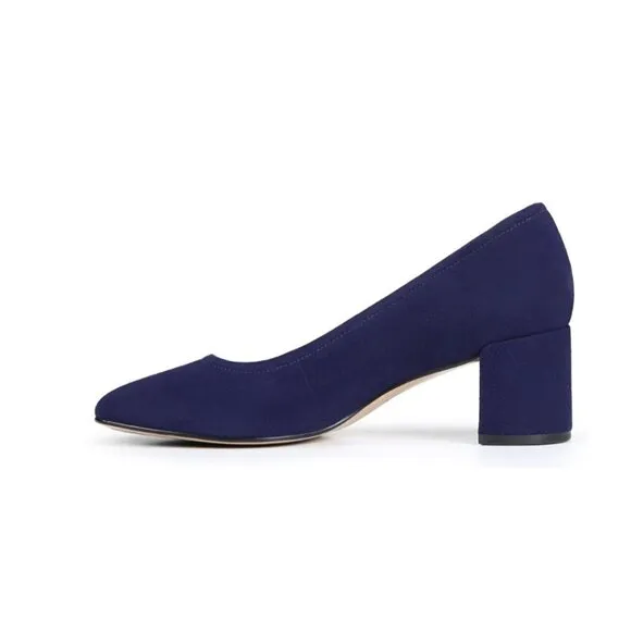 27 EDIT Naturalizer Rebecca Suede Block Heel Pumps (Wide)