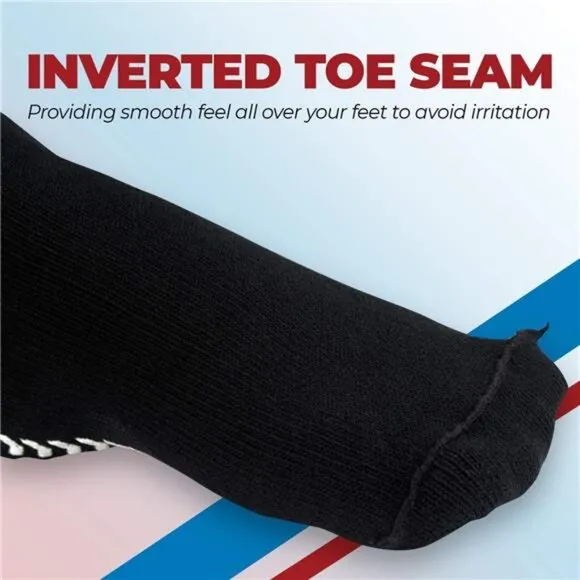3 Pairs Extra Wide Socks for Swollen Feet, Diabetic Socks for Men, Non Slip Sock