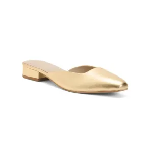 42 GOLD Gold Leather Alista Mules