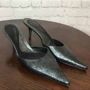 7 KENNETH COLE NEW YORK snakeskin embossed mules