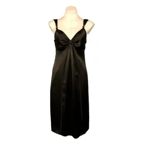 A Pea in the Pod Maternity Silk Babydoll Slip Dress Brown Small