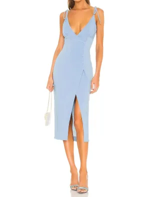 Aaliyah Midi Dress In Blue