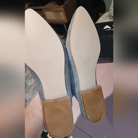 ABLE Lizbeth Evening Slide In Charcoal Suede. Size 6.5 NIB