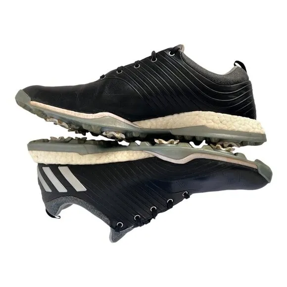 Adidas Adipower 4orged Women Golf Shoes Size 11 Black White Leather Spiked Sole