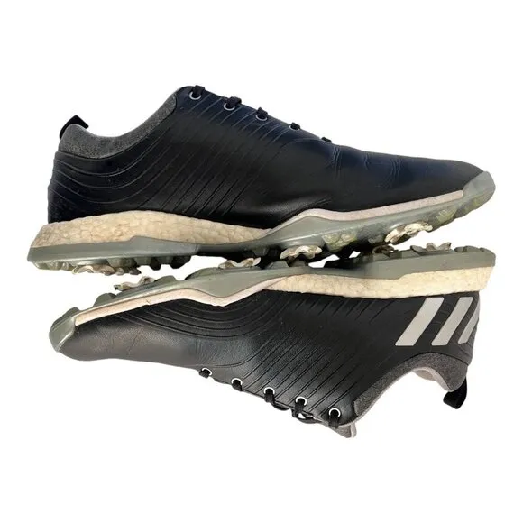 Adidas Adipower 4orged Women Golf Shoes Size 11 Black White Leather Spiked Sole