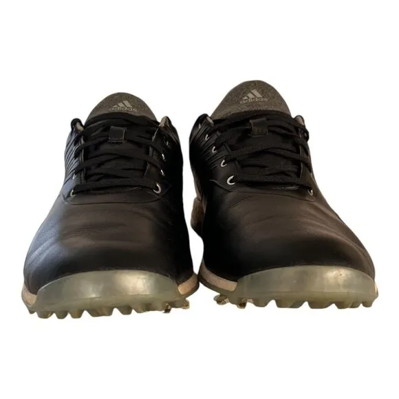 Adidas Adipower 4orged Women Golf Shoes Size 11 Black White Leather Spiked Sole