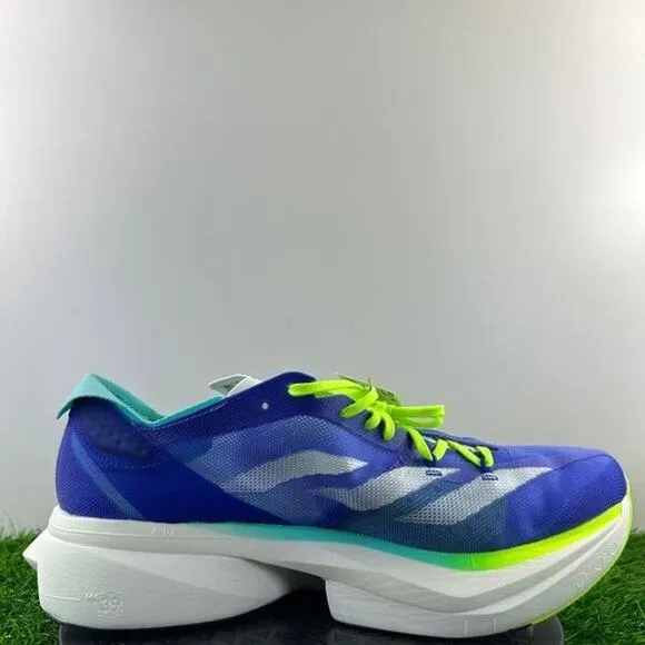 Adidas Adizero Adios Pro 3 Men Size 11.5 Blue High Performance Running Shoes NEW