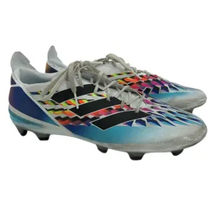 adidas Blue White Adjustable Soccer Cleats | Good Condition