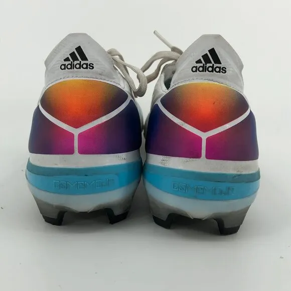 adidas Blue White Adjustable Soccer Cleats | Good Condition