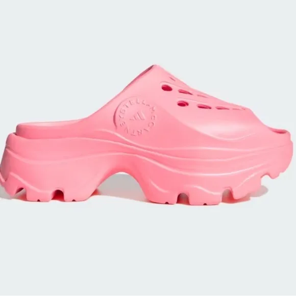 ADIDAS BY STELLA MCCARTNEY PINK RUBBER CROCS CLOGS SIZE 10 NWT