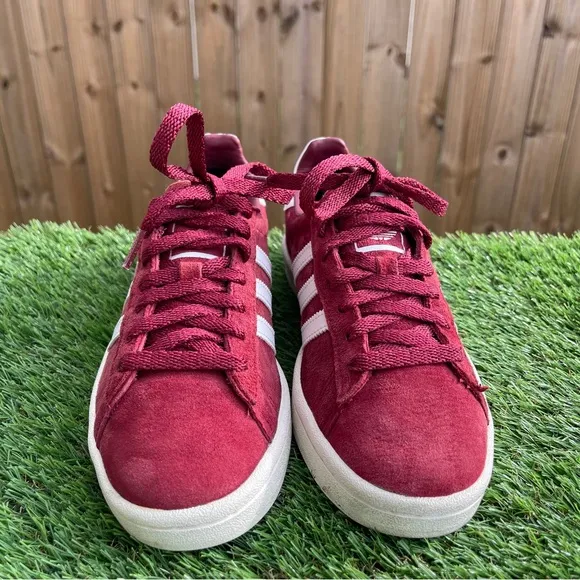 adidas Campus Collegiate Burgundy size 5m/6.5w