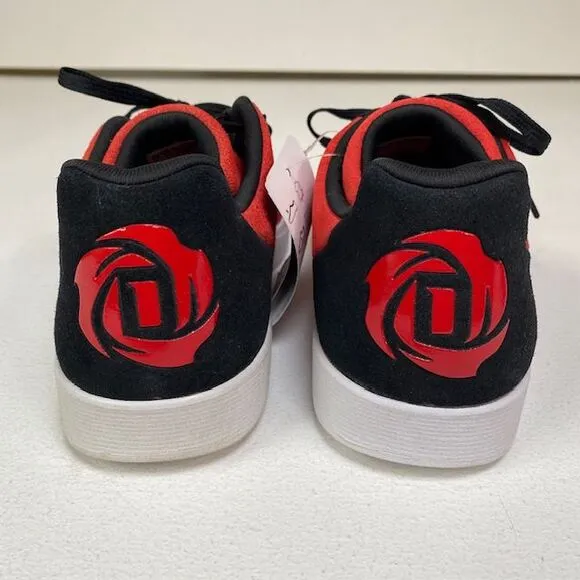Adidas D Rose Lakeshore J Basketball Sneakers Red Black Suede Size‎ 6