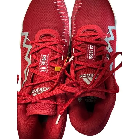 Adidas D.O.N.‎ Issue 2 Red/White Men's Basketball Sneaker Size 10.5