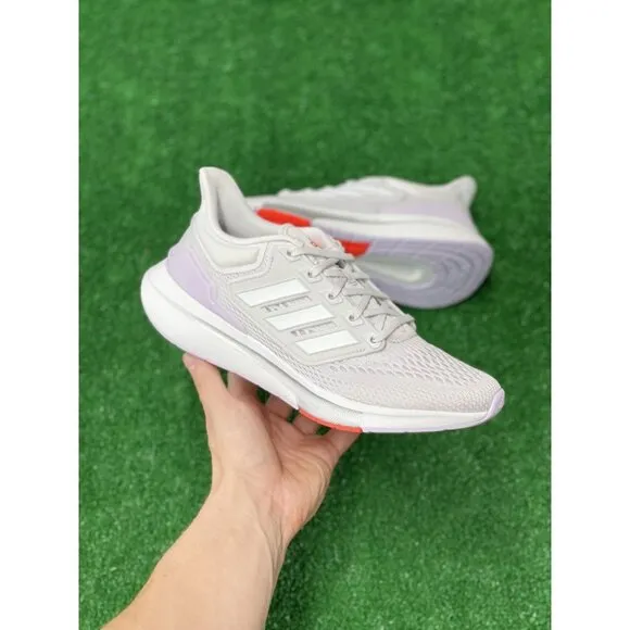 Adidas EQ21 Low Womens Running Sportswear Shoes Gray White H00538 NEW* Size 8
