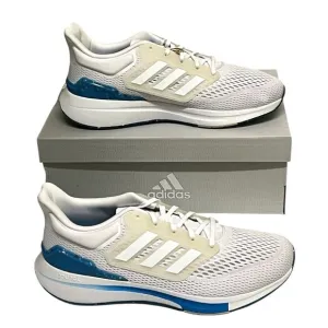 Adidas EQ21 Running/Training Gym Shoes Sneakers Blue &amp; White Size 10 NIB