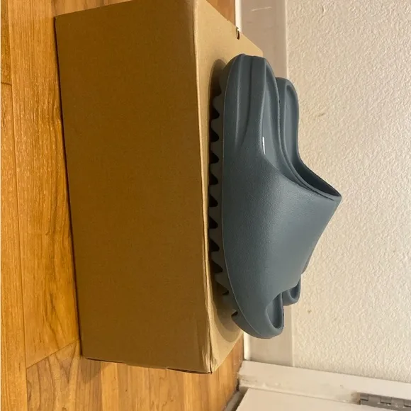 Adidas Gray Slippers with Open Back Design