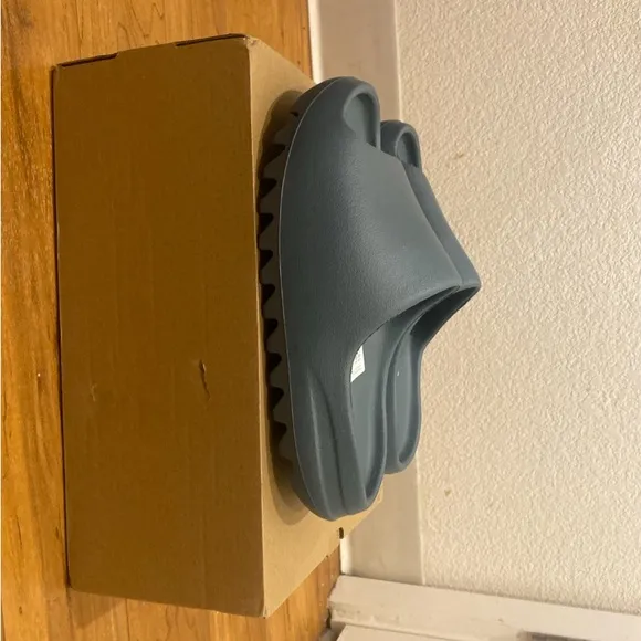 Adidas Gray Slippers with Open Back Design