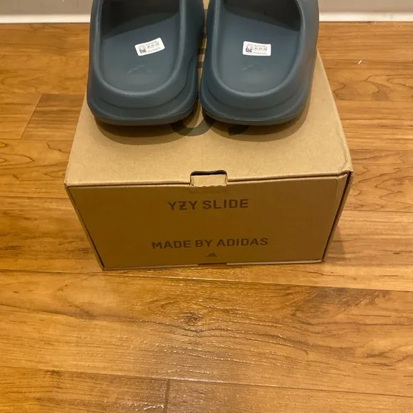 Adidas Gray Slippers with Open Back Design