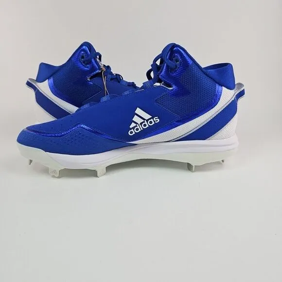 Adidas‎ Icon 7 Mid Metal Baseball Cleats S23889 Men's Size 11.5 Blue/White