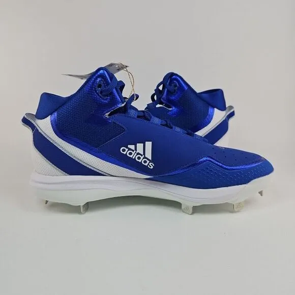 Adidas‎ Icon 7 Mid Metal Baseball Cleats S23889 Men's Size 11.5 Blue/White